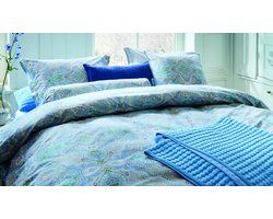 Pip Studio Moon Flower dekbedovertrek - Lits-Jumeaux XL - 260 x 200/220 cm - Licht blauw
