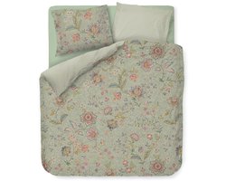 Pip Studio Mumbai Morning dekbedovertrek - Lits-Jumeaux XL - 260 x 200/220 cm - Licht groen