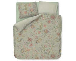 Pip Studio Mumbai Morning dekbedovertrek - Tweepersoons - 200 x 200/220 cm - Licht groen