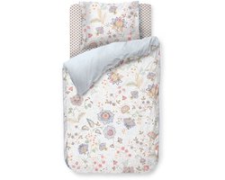 Pip Studio Mumbai Morning kussensloop - Licht blauw - 60 x 70 cm