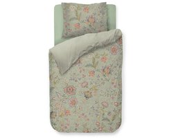 Pip Studio Mumbai Morning kussensloop - Licht groen - 60 x 70 cm