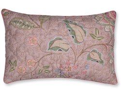Pip Studio Mumbai Morning Quilted Cushion Sierkussen - 45 x 70 cm cm - Roze
