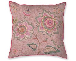 Pip Studio Mumbai Morning Square Cushion Sierkussen - 53 x 53 cm cm - Roze