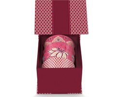 Pip Studio oriental flower dark pink cadeauset van 4 bowls 12cm assortie