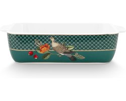 Pip Studio - Ovenschaal - Winter Wonderland - Duifjes - 21x13.5x5.5cm