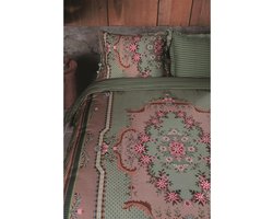 Pip Studio Pip Chique dekbedovertrek - Lits-Jumeaux - 240x200/220 - Groen