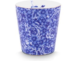 Pip Studio Royal Flower Beker met Blue Theetip - Porselein - 230 ml