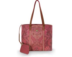 Pip Studio Shopper - Kyoto Festival - Donkerroze - 32/47x31x18.5cm