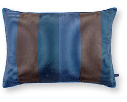 Pip Studio Sierkussen Multi Stripe - Kussen voor de Woonkamer - Blauw - 50x70cm