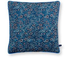 Pip Studio Sierkussen Quilted Daisy - Kussen voor de Woonkamer - Blauw - 50x50cm