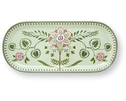 Pip Studio - Taartplateau - Lily & Lotus - Lichtgroen - 33,3x15,5 cm