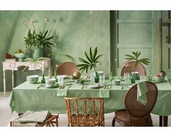 Pip Studio - Tafelkleed - Stripes - Lichtgroen - 180x300 cm