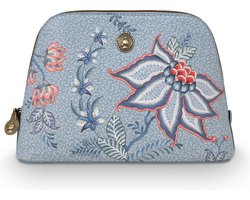 Pip Studio Toilettas Flower Festival - Lichtblauw - Imitatieleer