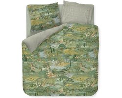 Pip Studio Toscana dekbedovertrek - Lits-Jumeaux XL - 260x200/220 - Groen