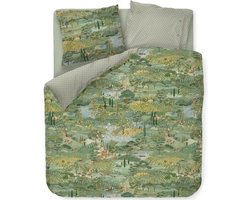 Pip Studio Toscana dekbedovertrek - Tweepersoons - 200x200/220 - Groen