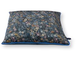 Pip Studio - Tutti i Fiori - Decoratief Kussen - Blauw - Polyester - 50x50cm