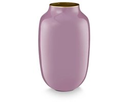 Pip Studio Vaas - Decoratie - Bloemenvaas van Metaal - Lila - 30cm