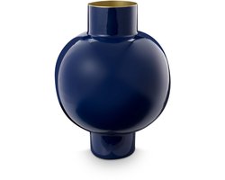 Pip Studio - Vaas - Donkerblauw - IJzer - 31,5x42cm