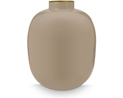 Pip Studio Vaas - Khaki - Metaal - 32cm