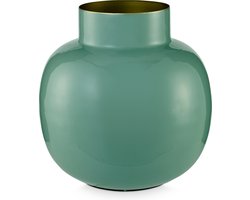 Pip Studio Vaas - Metaal - Groen -  25cm