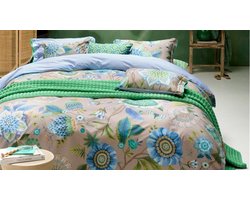 Pip Studio Viva La Vida Dekbedovertrek - Lits-jumeaux - 240x200/220 cm - Blauw