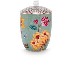 Pip studio-Voorraadpot-Blooming Tales Fantasy Bleu-1.5L-Porselein