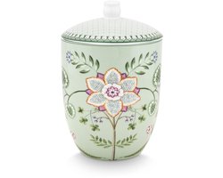 Pip Studio - Voorraadpot - Lily & Lotus - Lichtgroen - 1,5 liter