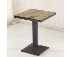 PIPIPOXER bistrotafel bartafel bijzettafel tuintafel MDF 60*60*75cm Retro