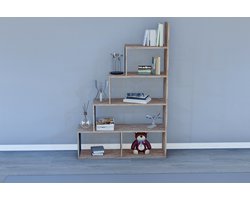 Piramidekast - Trapkast - Open Boekenkast – 150x103x25 - ladderrek - kubusrek - vrijstaande rek - ruimteverdeler