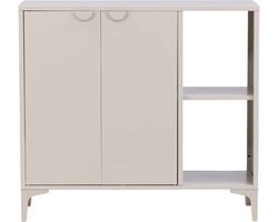 Piring dressoir 2 deuren 1 plank beige.