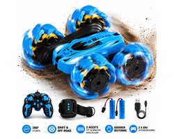 PixiePlay® Bestuurbare Auto - voor Jongens - RC Auto - Off-road - 360° Stunt Car - Drift - Afstandsbestuurbare Auto - voor Buiten - Radiografisch Speelgoed - Incl Extra Accu, 4 Batterijen & Nederlandstalige Handleiding