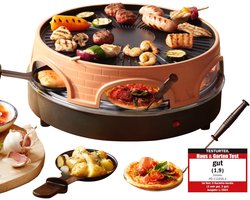Pizza Oven, Pizzcarette het origineel, 3-in-1 pizza-raclette-grill
