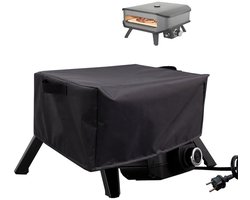 Pizzaoven hoes 58 x 58 x 28 cm - waterdichte beschermhoes van Oxford stof met trekkoord en handgreep voor pizzaoven buiten - zwart