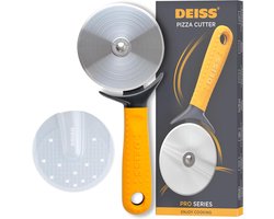 Pizzaschaar - Oranje - 4 inch - Ergonomisch en Rvs - Voor Pizzaliefhebbers
