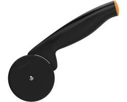 Pizzasnijder - Hoogwaardige kunststof - Functioneel - 19 cm - Zwart/oranje