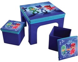 PJ Masks Opvouwbare kindertafel en 2 krukjes, Power Heroes - 50 x 50 x 49 cm + 26 x 26 x 24 cm
