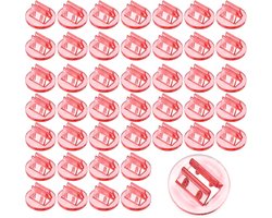 Plaatskaart Houder - 100pcs - 0.8 Inch - Acryl Tafel Nummer Houder - Naamkaart Steunen voor Foto Menu Display - Bruiloft Ceremonie Verjaardagsfeest Decoraties - Rood