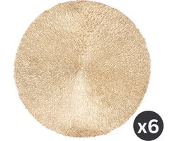 Placemat CAPELINNI, SET/6, dia 38 cm, goud