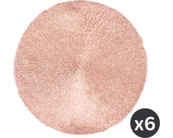 Placemat CAPELINNI, SET/6, dia 38 cm, rosegoud