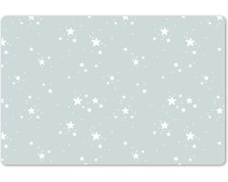 Placemat kinderen 60x40 cm - 1 stuk - Sterren - Grote placemats kunststof - Kinder werkmat bureau - Knutselmat kind - Tekenmat anti slip - Knutsel kleurmat groot - Knutselspullen - Onderlegger voor knutselen en DIY - Hobby mat kindertafel