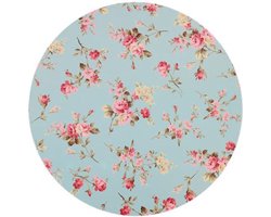 Placemat - Met print - Multicolor - Set van 2 - 38 x 38 cm - Bloemen - Eet placemat