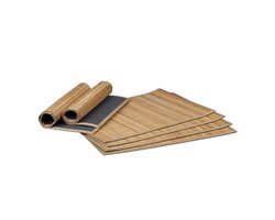 placemat set van 6 - 45x30 cm - bamboe - antislip - afwasbaar
