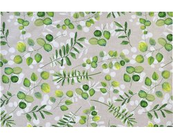 Placemat Set van TWEE - Freda blad - 100% katoen - Sander