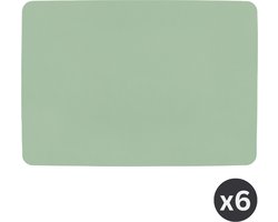 Placemat TOGO, 33x45cm, green- set of 6 in giftbox