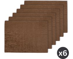 Placemat TREASURE, SET/6, 33x45cm, coffee