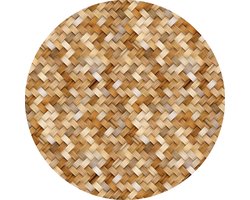 Placemat vinyl rond | Bamboe | 8 stuks | De Bamboe vinyl placemat is stijlvol, duurzaam en gemaakt van 100% gerecycled materiaal. Perfect voor elke gelegenheid, eenvoudig te reinigen en beschikbaar in meerdere kleuren.