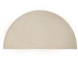 Placemat voor Baby's en Kinderen - Herbruikbaar en Duurzaam - Anti-slip mat - Eten en Knutselen - Taupe