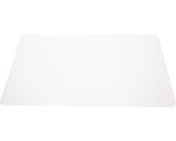 Placemat - Wit - Transparant - 43.5x28.5cm - PVC - (set van 12)