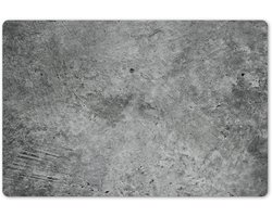 Placemats 45x30 cm - Placemat kunststof - 1 stuk - Beton - Leisteen - Grijs -Betonstructuur - Borden onderleggers - Decoratie voor op tafel - Keuken tafeldecoratie accessoires - Vinyl onderlegger - Tafelversiering