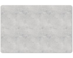 Placemats 45x30 cm - Placemat kunststof - 1 stuk - Grijs - Beton - Neutraal - Borden onderleggers - Decoratie voor op tafel - Keuken tafeldecoratie accessoires - Vinyl onderlegger - Tafelversiering